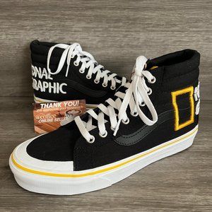 Vans National Geographic Sk8-Hi Reissue 13 Logo Size 12 Men's NWOB